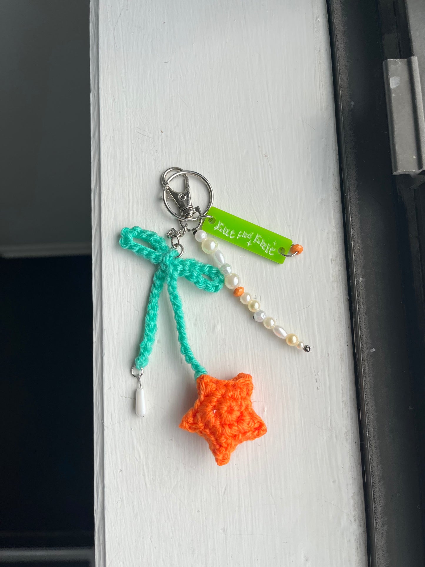 Crochet Falling Star Bag Charm (Made to Order)