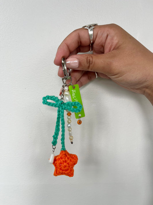 Crochet Falling Star Bag Charm (Made to Order)