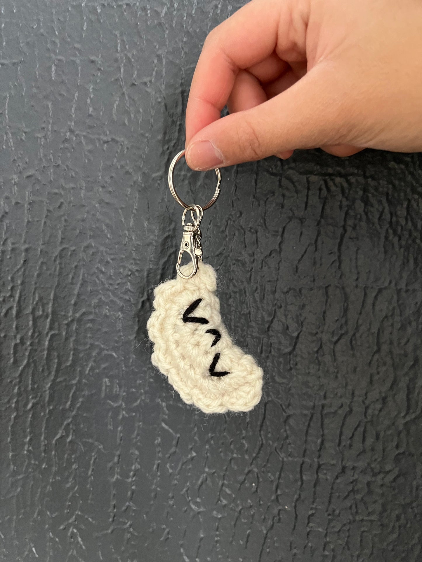 Crochet Steamed Dumpling bag charm