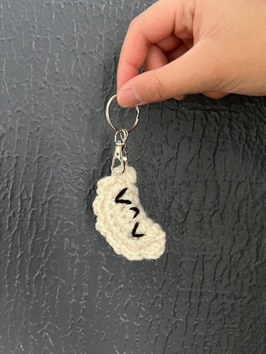 Crochet Steamed Dumpling bag charm