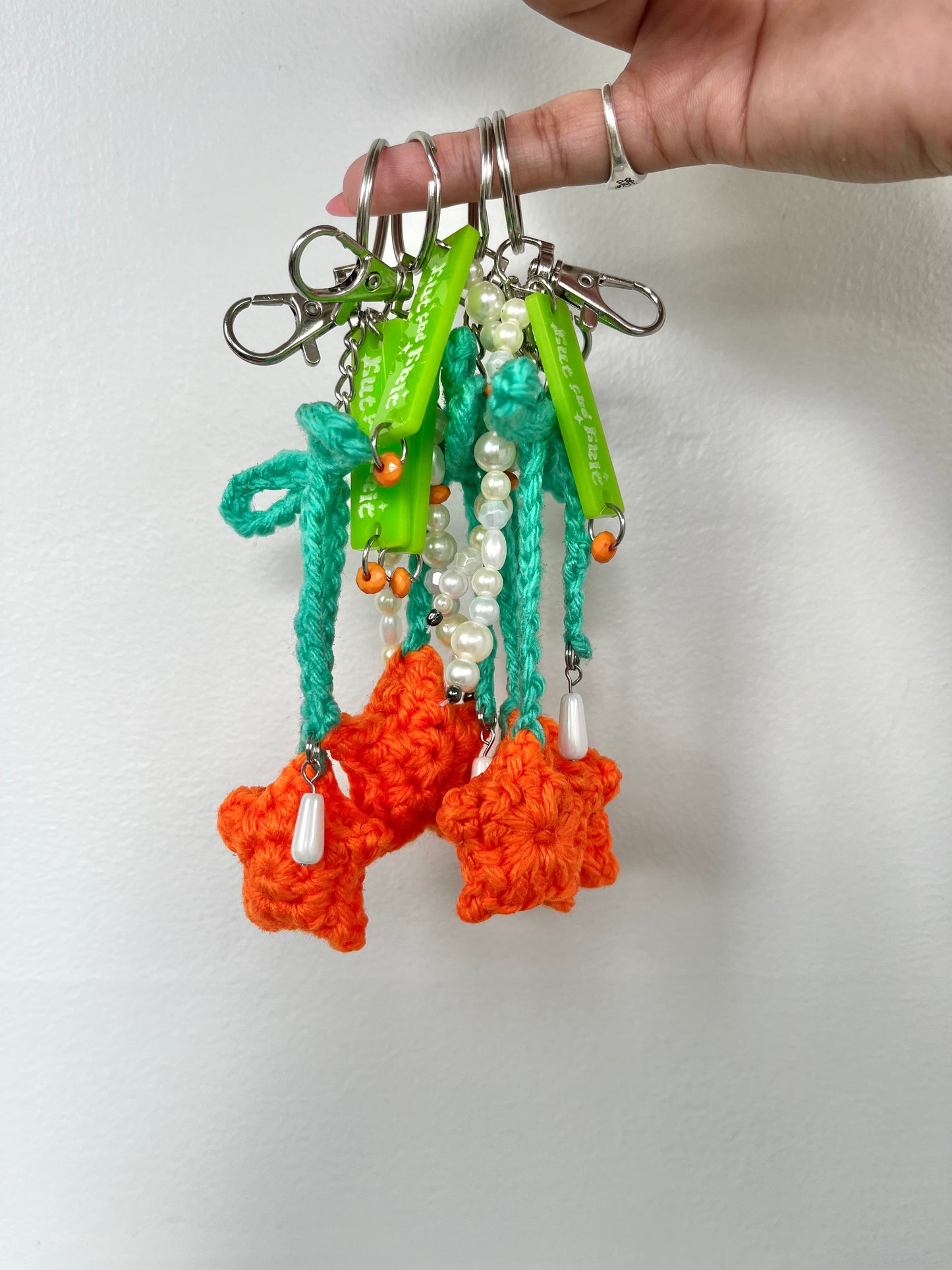 Crochet Falling Star Bag Charm (Made to Order)