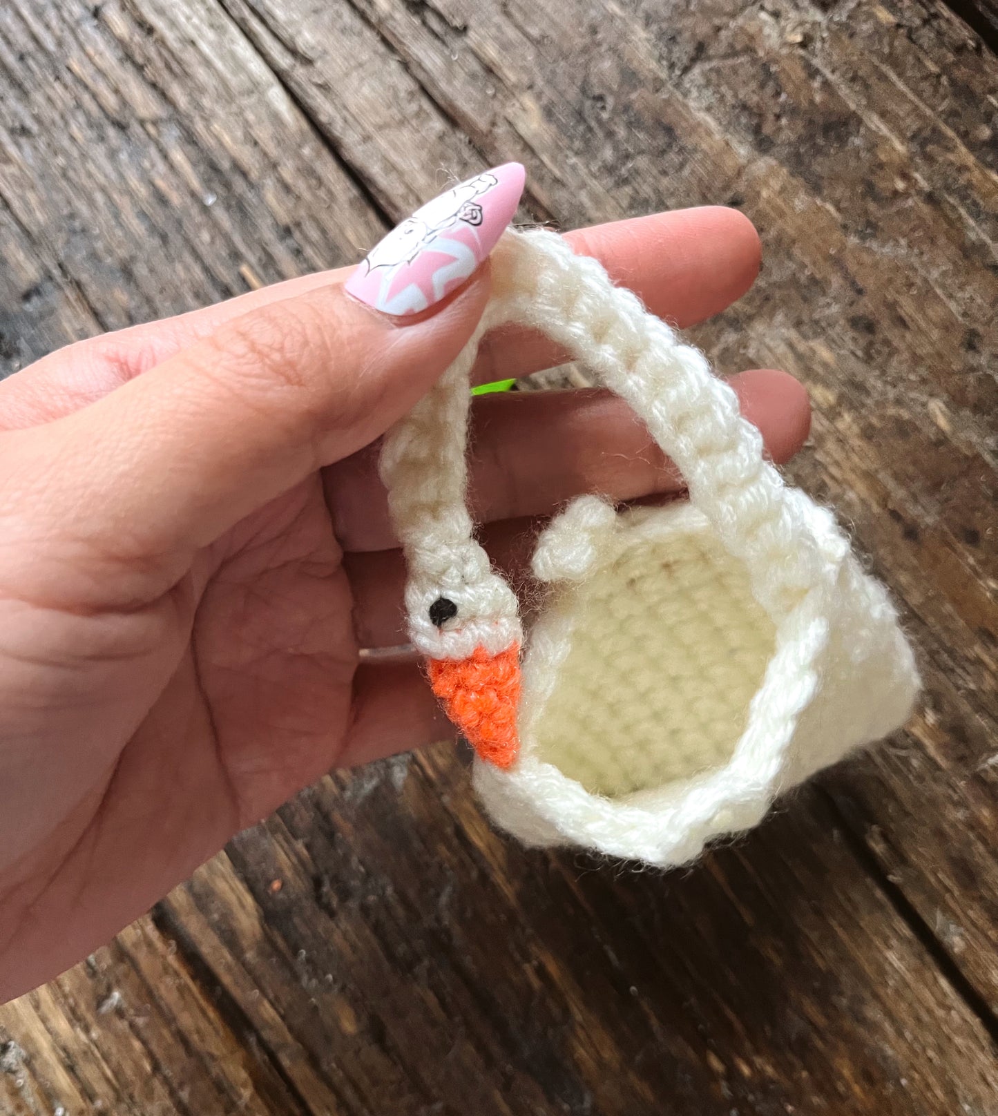 Crochet Silly Goose Purse Bag Charm (Made to Order)