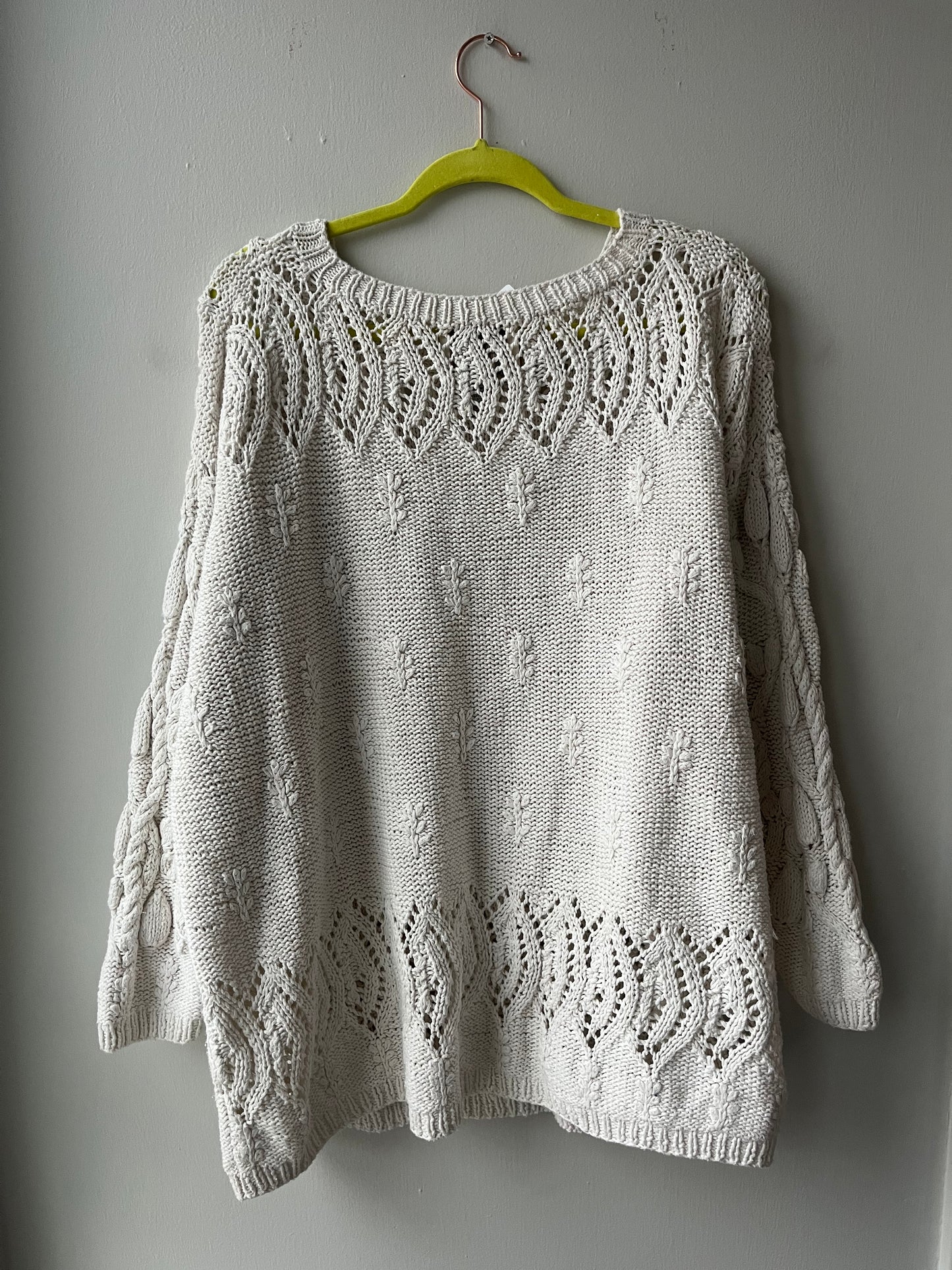 VINTAGE | Robin Knit Sweater - Ghosted White