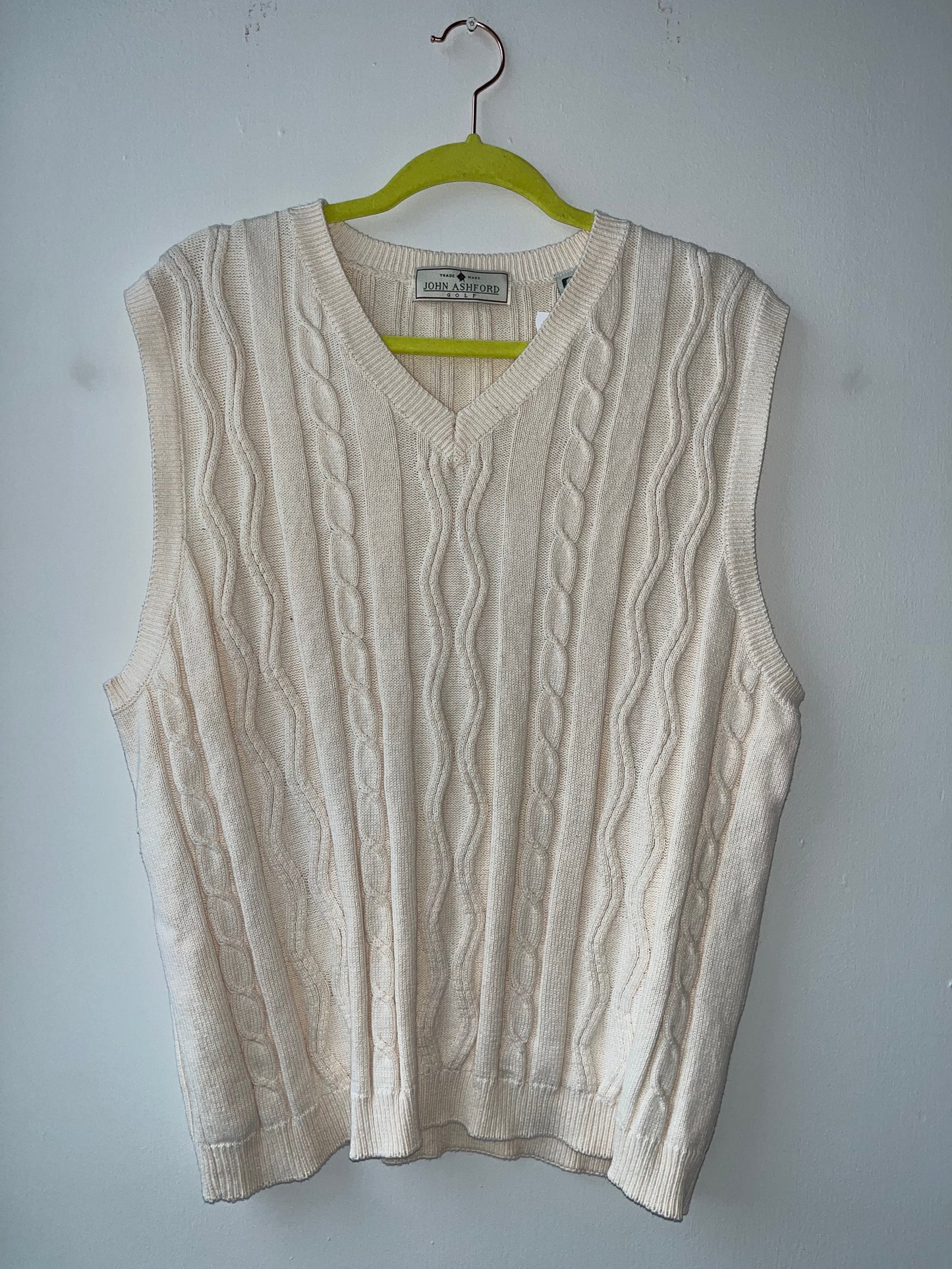 VINTAGE | The Alchemy Knit Sweater Vest - Cream