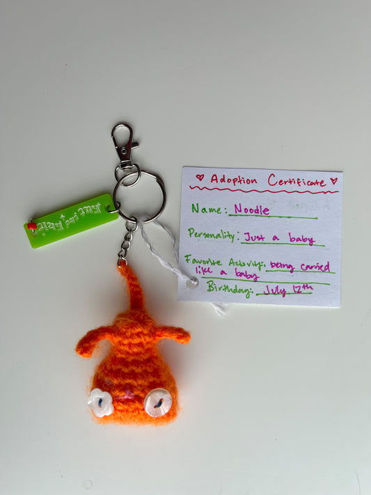 Crochet Alleycat Bag Charm - Custom (Made to Order)