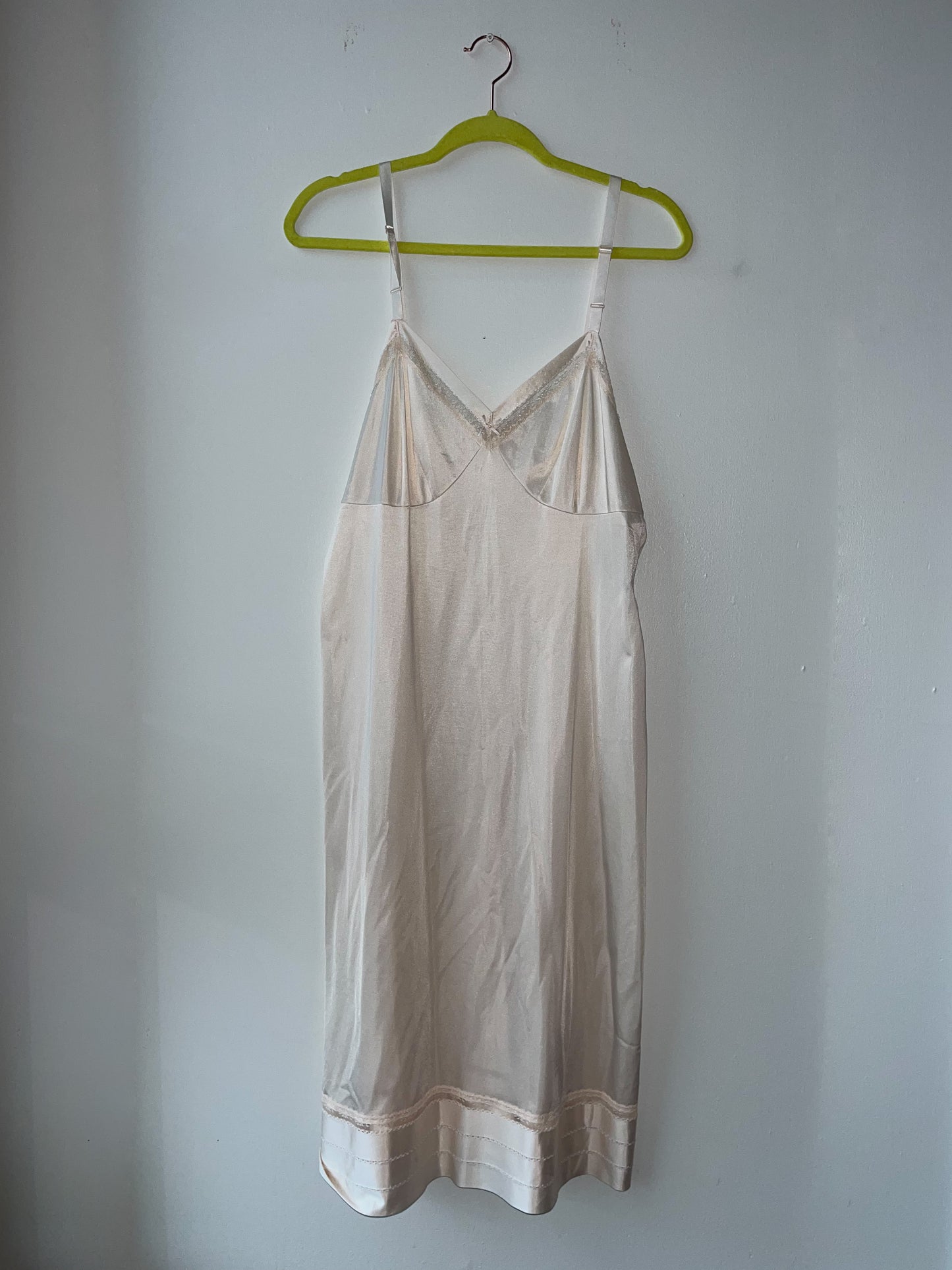 VINTAGE | The Prophecy Slip Dress - Cream