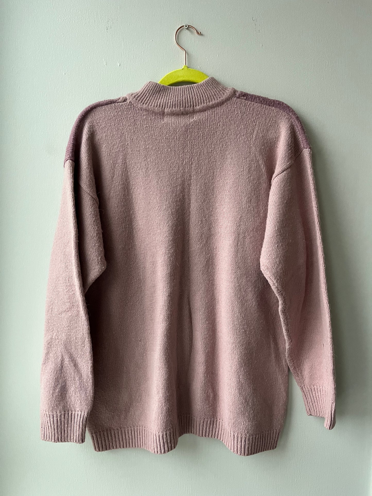 VINTAGE | Clara Bow Knit Sweater - Flushed Pink