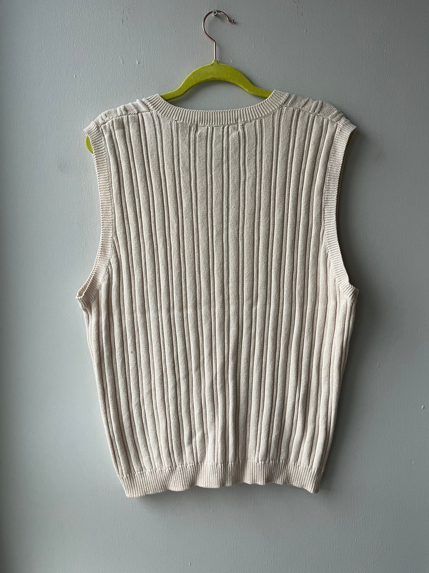 VINTAGE | The Alchemy Knit Sweater Vest - Cream