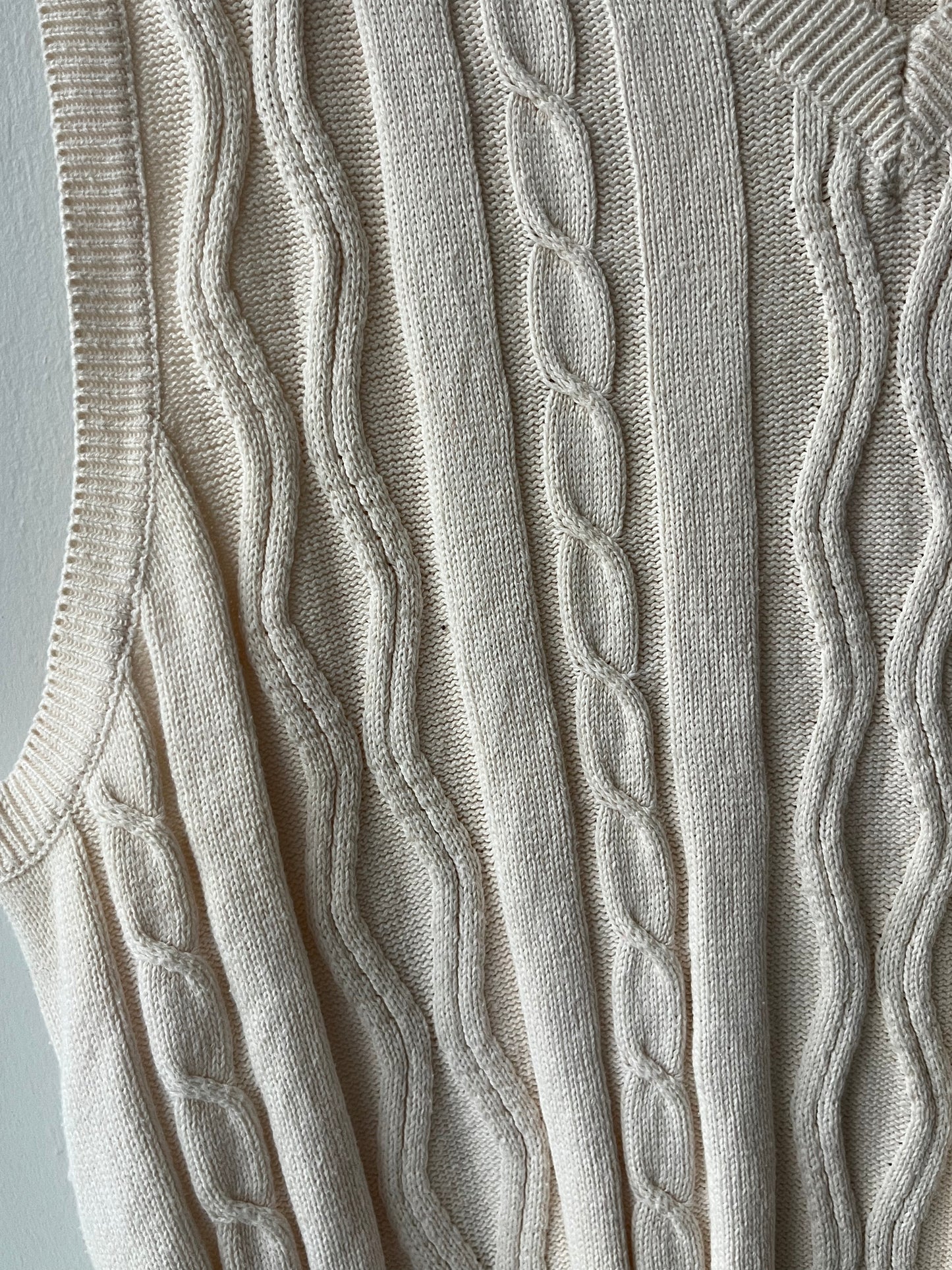 VINTAGE | The Alchemy Knit Sweater Vest - Cream