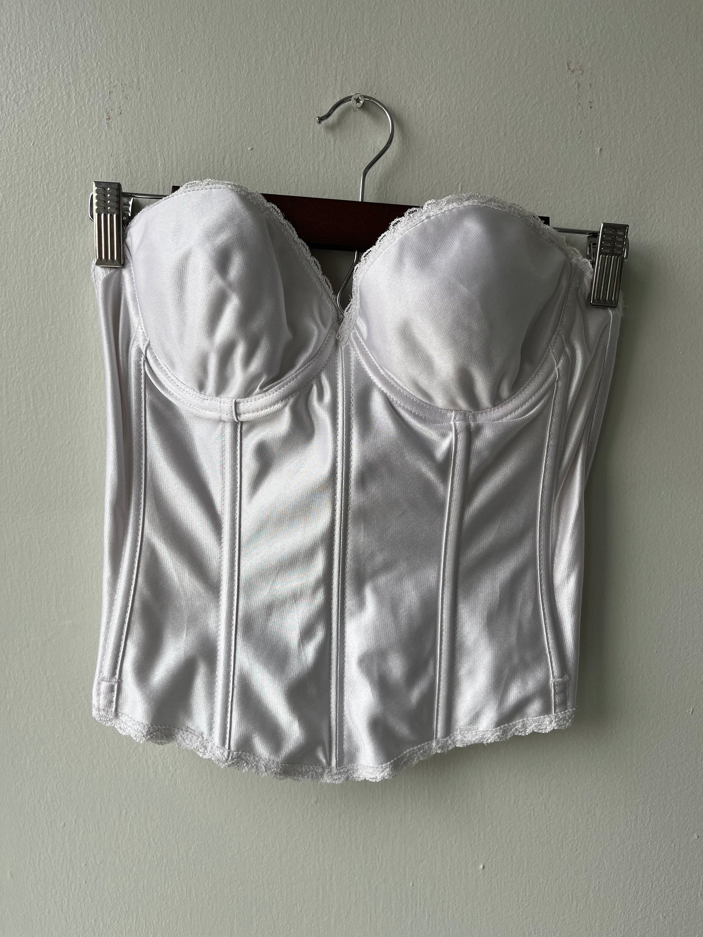 VINTAGE | Fresh Out the Slammer Corset - Ghosted White