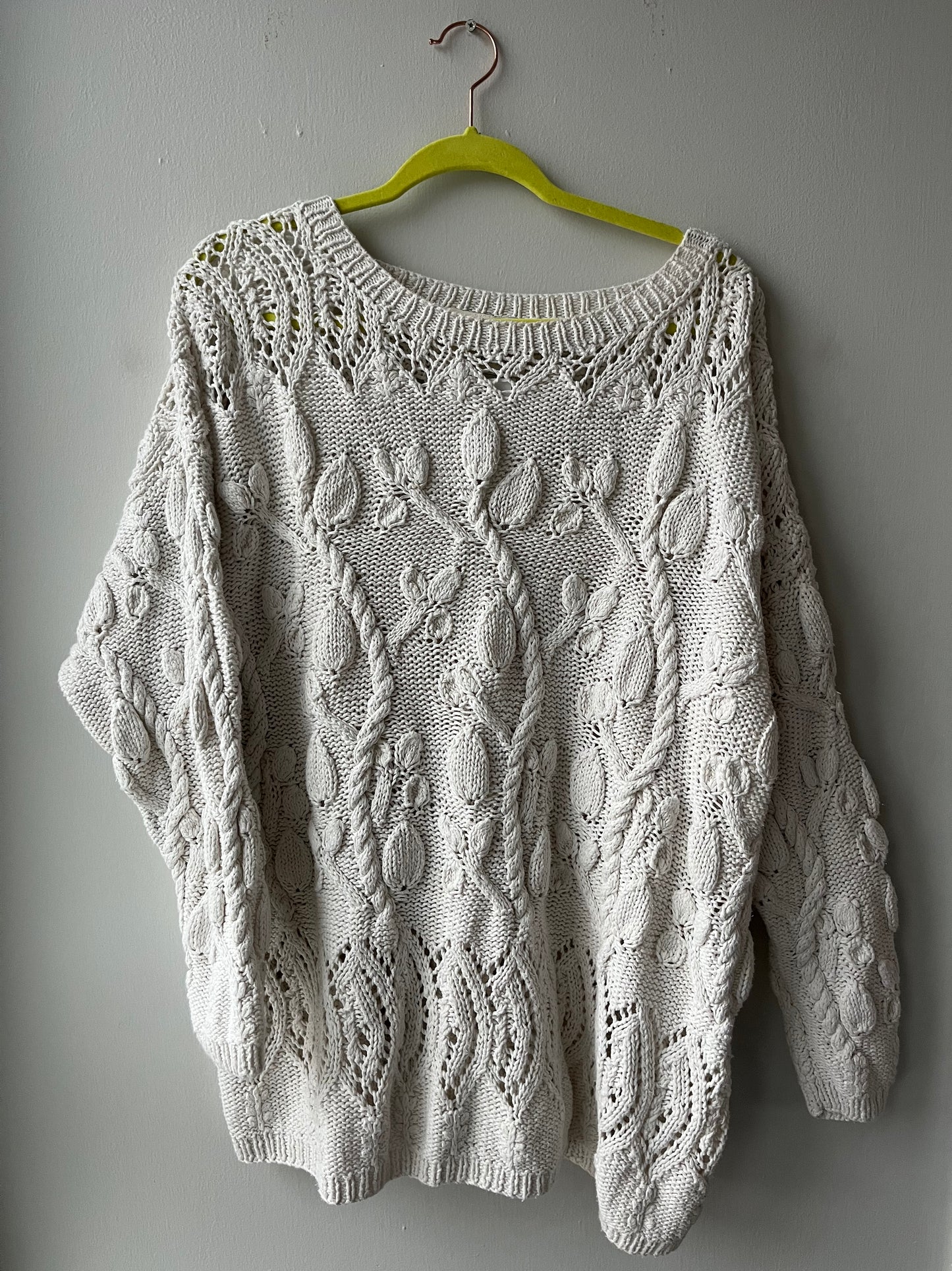 VINTAGE | Robin Knit Sweater - Ghosted White