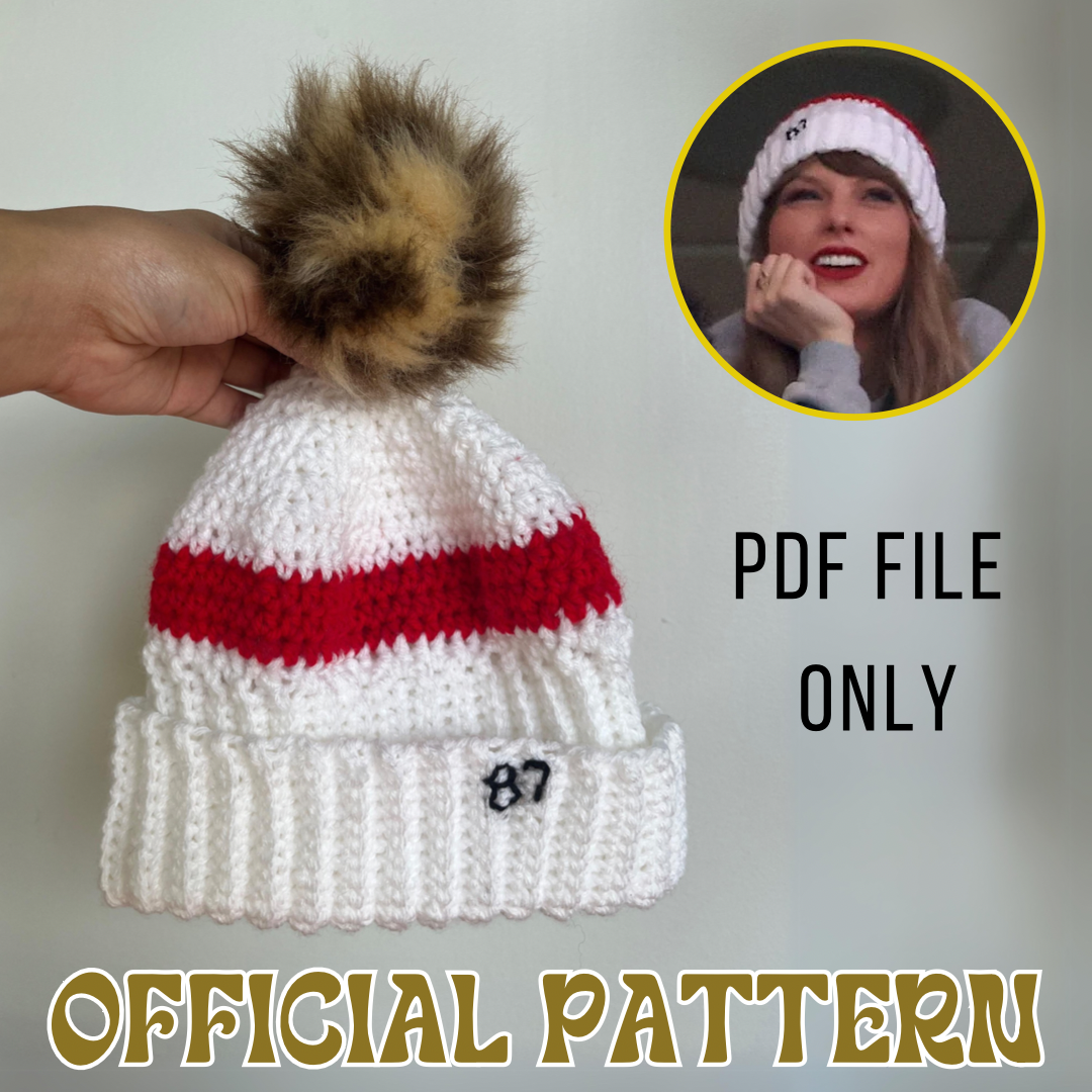 Taylor's 87 Crochet Beanie Official Pattern - Digital Download - PDF file only