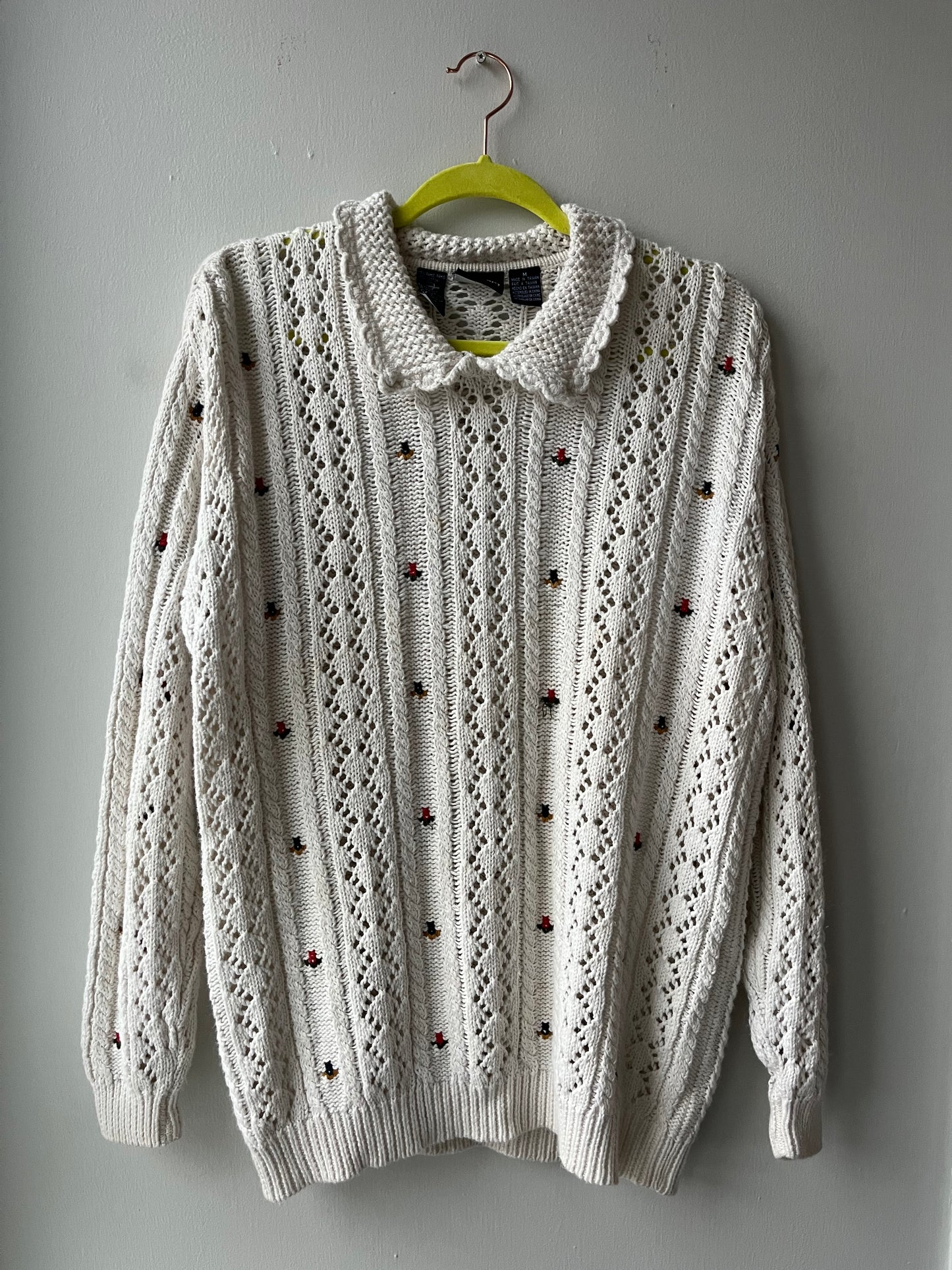 VINTAGE | I Hate it Here Sweater - Ghosted White