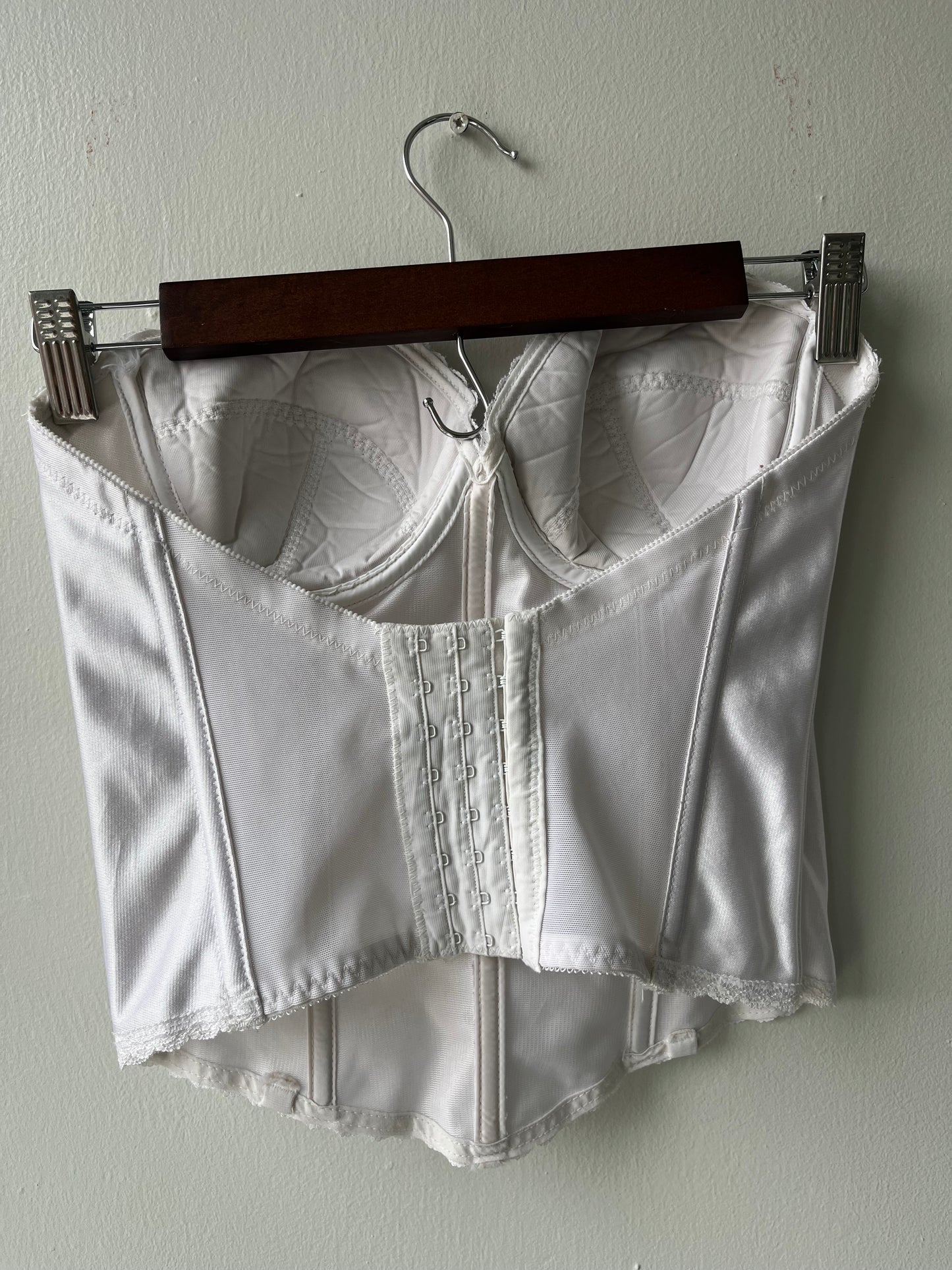 VINTAGE | Fresh Out the Slammer Corset - Ghosted White